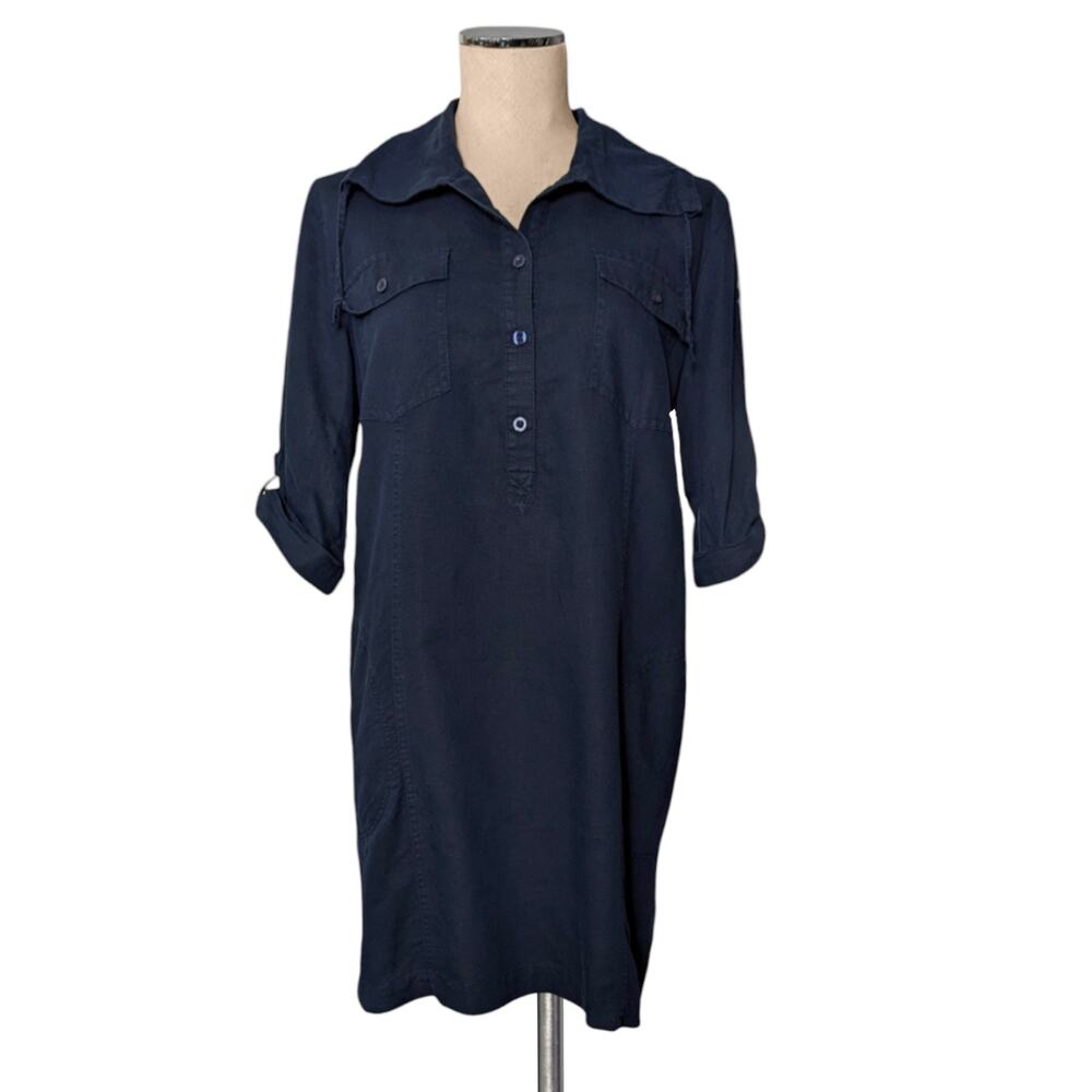 Nautica Navy Blue Shirt Dress